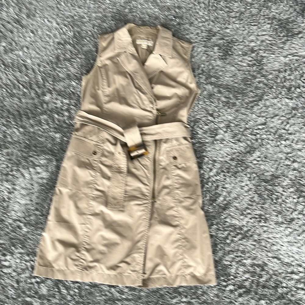 Micheal Kors safari dress, Summer Beige With Belt Dress